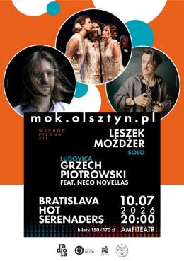 Leszek Możdżer Solo / „Ludovica”: Grzech Piotrowski feat. Neco Novellas / Bratislava Hot Serenaders